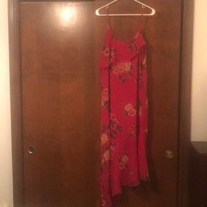 Magenta Floral Dress